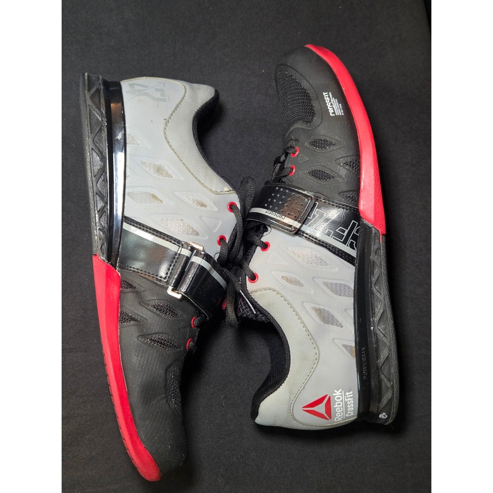 Reebok CrossFit Lifter 2.0 Mens Weightlifting Shoes Black Grey Red  Size 10‎